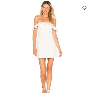 Emery Off The Shoulder Dress in Ivory NWOT